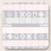 エスニックアフリカボホデザイン コースター (正面)