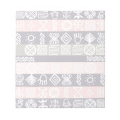 エスニックアフリカボホデザイン ノートパッド (正面)