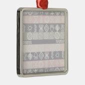 エスニックアフリカボホデザイン メタルオーナメント (右)