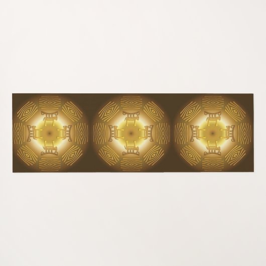 エスニックアフリカ部族デザインヨガマット ヨガマット (裏面(横))