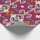 エスニックイカットの山伝統的形模様 ラッピングペーパー (角)