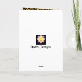 エスニックインスパイアパターンのクリスマスカード カード (裏面)