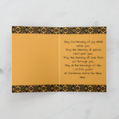 エスニックインスパイアパターンのクリスマスカード カード (内部)