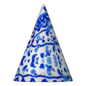 エスニックインディゴアロー先住民パターン パーティーハット (左)