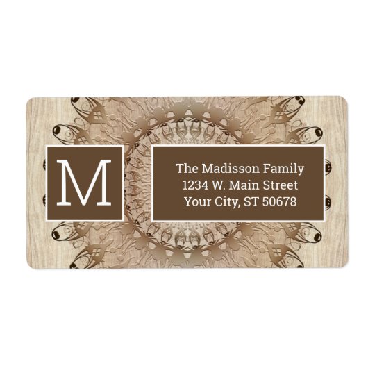 エスニックウッドマンダラスタイル ラベル (正面)