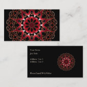 エスニックエレガントパターンマンダラスパと美しい 名刺 (正面/裏面)
