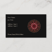 エスニックエレガントパターンマンダラスパと美しい 名刺 (裏面)