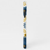 エスニックエレガント地中海のフローラアートパターン iPhoneケース (右側)