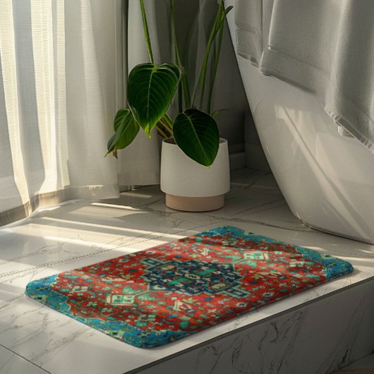 エスニックカラフルラグデザイン バスマット