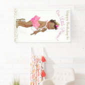 エスニックガールプリンセスバースデーパーティー 横断幕 (インサイチュ)