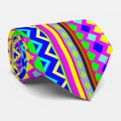エスニックサイケデリックテクスチャパターン ネクタイ (ロール)