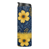 エスニックスタイリッシュ地中海のフローラアートパターン タンブラー (回転右)