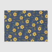 エスニックスタイリッシュ地中海のフローラアートパターン 薄葉紙 (正面)