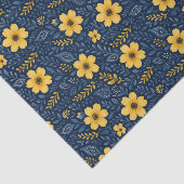 エスニックスタイリッシュ地中海のフローラアートパターン 薄葉紙 (詳細)