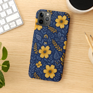 エスニックスタイリッシュ地中海のフローラアートパターン iPhone 11 PRO MAXケース