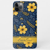 エスニックスタイリッシュ地中海のフローラアートパターン iPhoneケース (裏面)