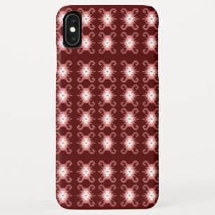 エスニックスタイルレッド&赤面キリムパターン iPhone XS MAXケース