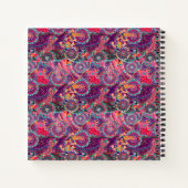 エスニックスタイル動物のパターン ノートブック (裏面)