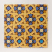 エスニックスタイル抽象芸術モザイクパターン ジグソーパズル (横)