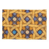 エスニックスタイル抽象芸術モザイクパターン 枕カバー (裏面)