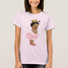 エスニックツゥバレリーナベビープリンセスとパール Tシャツ