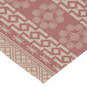 エスニックデザインインモノクロチリ油 ミディアムテーブルランナー (コーナー)