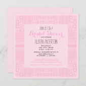 エスニックデザインカスタムブライダルシャワー招待#2 招待状 (正面/裏面)