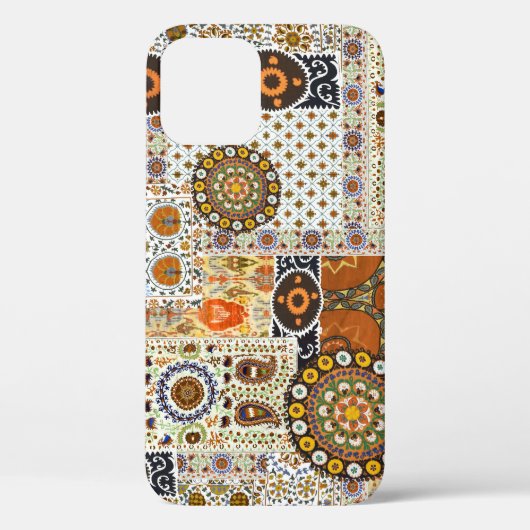 エスニックデジタル抽象芸術:シームレスパターン Case-Mate iPhoneケース (裏面)