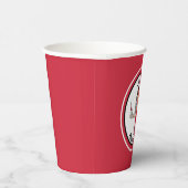 エスニックナース女性漫画卒業レッド 紙コップ (右)