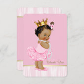 エスニックバレリナツチュベイビーシャワーありがとう サンキューカード (正面/裏面)