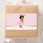 エスニックバレリナツチュベイビーシャワーウォーターボトル ラベル (インサイチュ)