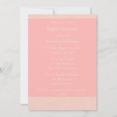 エスニックバレリーナツインズエッフェルタワーベビーシャワー 招待状 (裏面)