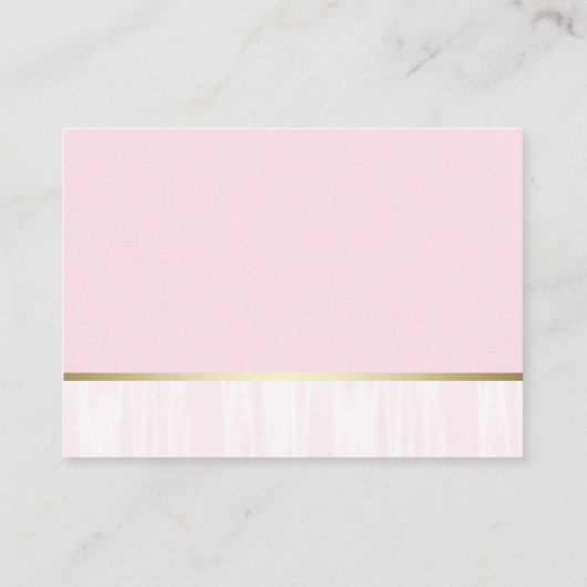 エスニックバレリーナプリンセスおむつラッフルチケット エンクロージャーカード (裏面)