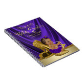 エスニックバレリーナプリンセスベビーシャワーゲストブック ノートブック (右側)