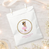 エスニックバレリーナプリンセスベビーシャワー フェイバーバッグ (クリップ留めされた状態)