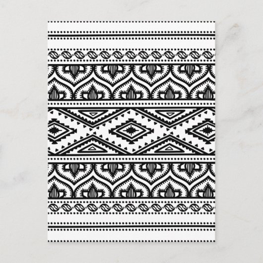 エスニックパターンデザイン ポストカード (正面)