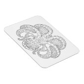 エスニックパターン(の模様が)あるタコ マグネット (右側)