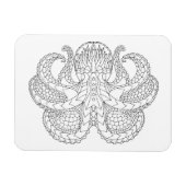 エスニックパターン(の模様が)あるタコ マグネット (横)