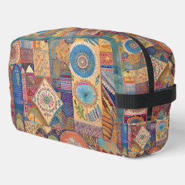エスニックパッチワークトイレタリーバッグ ドップキット