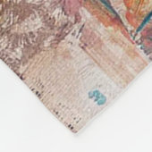 エスニックパッチワークブランケット フリースブランケット (角)