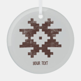 エスニックパーソナライズされたスターバルトのクリスマス装飾 ガラスオーナメント
