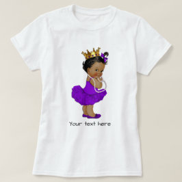 エスニックパープルツチュバレリーナベビープリンセスパール Tシャツ