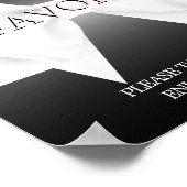 エスニックピンクのティファニー赤ちゃんシャワー特典看板ポスター ポスター (角)