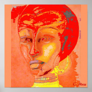 「エスニックファンク」キャンバス印刷 ポスター