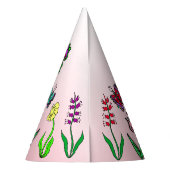エスニックフェアリーアンドユニコーン誕生日ハット パーティーハット (裏面)