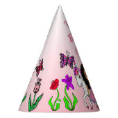 エスニックフェアリーアンドユニコーン誕生日ハット パーティーハット (左)