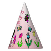 エスニックフェアリーアンドユニコーン誕生日ハット パーティーハット (右)