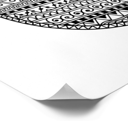 エスニックフクロウインクスケッチ2 ポスター (角)