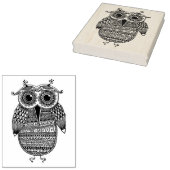 エスニックフクロウインクスケッチ ラバースタンプ (押印)