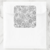 エスニックフローラドードル スクエアシール (バッグ)